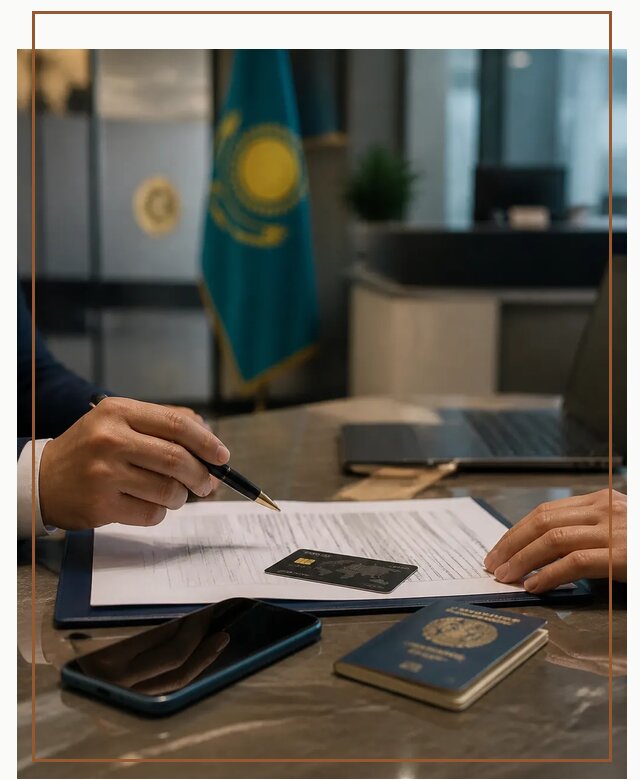 Открытие счета и банковской карты в Казахстане в Геленджике